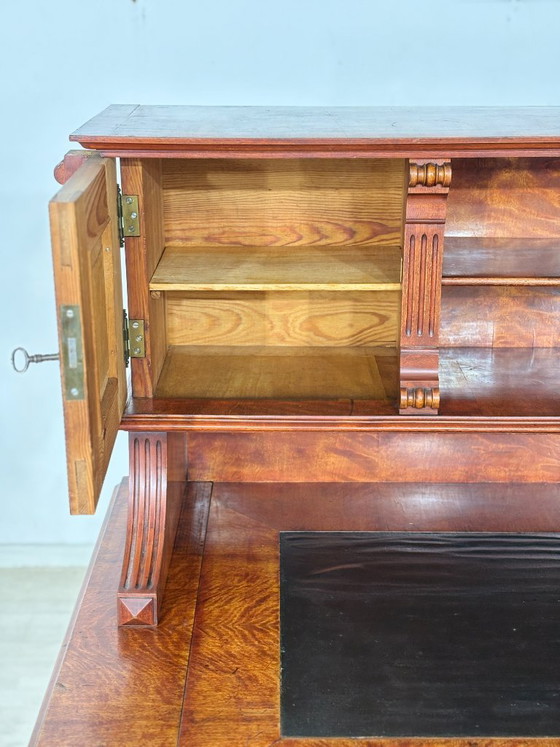 Magnifique bureau d'écriture de l'époque Gründerzeit – Bureau/secrétaire ancien de grande qualité, datant (photo 3 of 24)