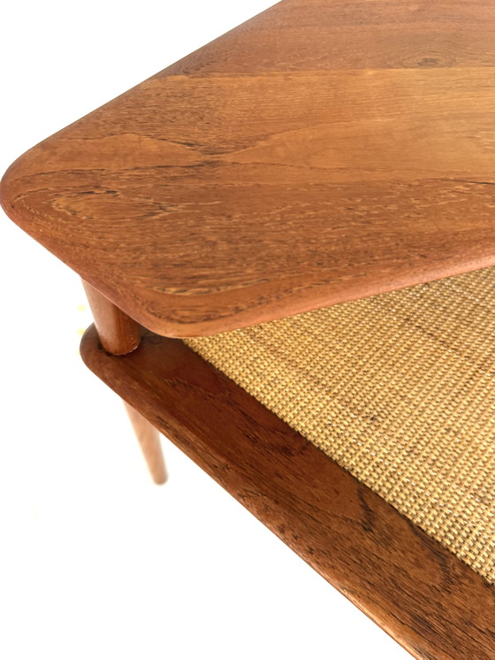 Image 1 of Table d'appoint d'angle vintage « Minerva », France & Son '60