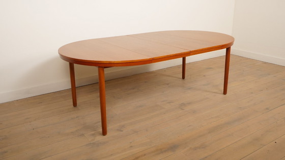 Image 1 of Vintage ronde eettafel | Teak | Uitschuifbaar | 120 – 210 cm