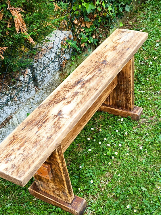 Image 1 of Banc en pin 1,18 m de longueur