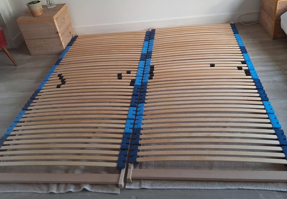 Image 1 of Two slatted bed bases 90 x 200, 42 lb in good condition