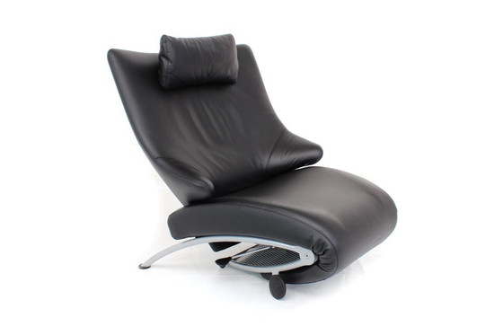 Image 1 of come nuova WK Wohnen sedia / poltrona relax multifunzionale SOLO del Prof. Heiliger, in pelle con struttura in argento, prezzo d