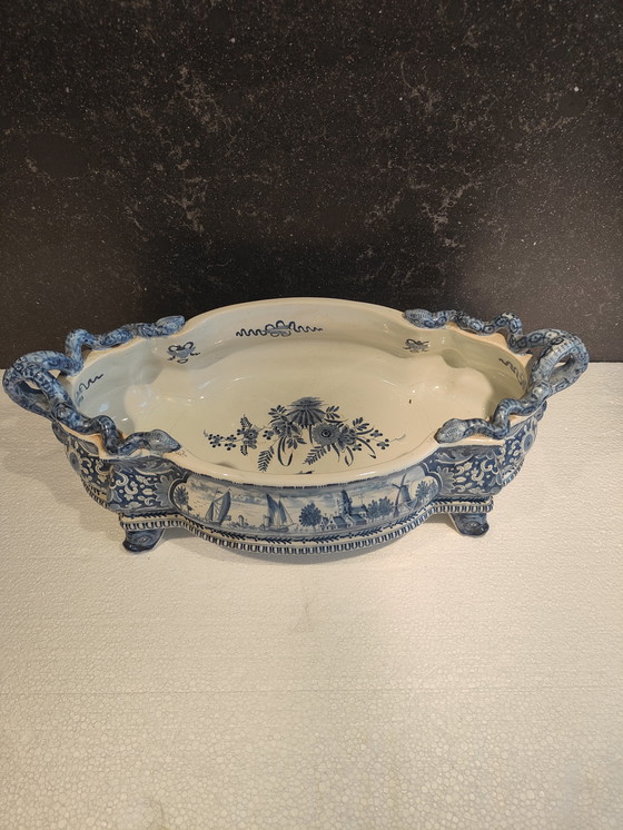 Image 1 of Jardinera antigua Boch Freses 1890-1920 Keramis Boch