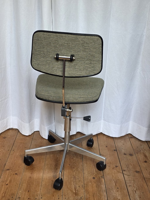 Vintage Deense Labofa Bureaustoel (volledig gerestaureerd) – bureaustoelen, Metal, Plastic (photo 2 of 10)