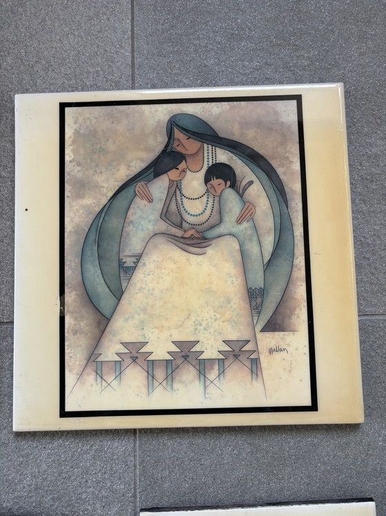 7 ceramic art tiles – Wall decoration (photo 4 of 15)