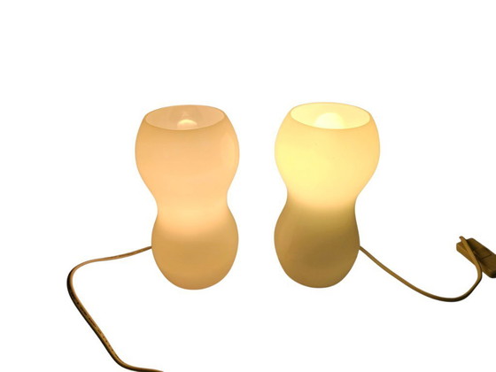 Image 1 of Ikea - Kvintant - modèle B9612 - « Lampe cacahuète » - lot de 2 - Style spatial - années 1990