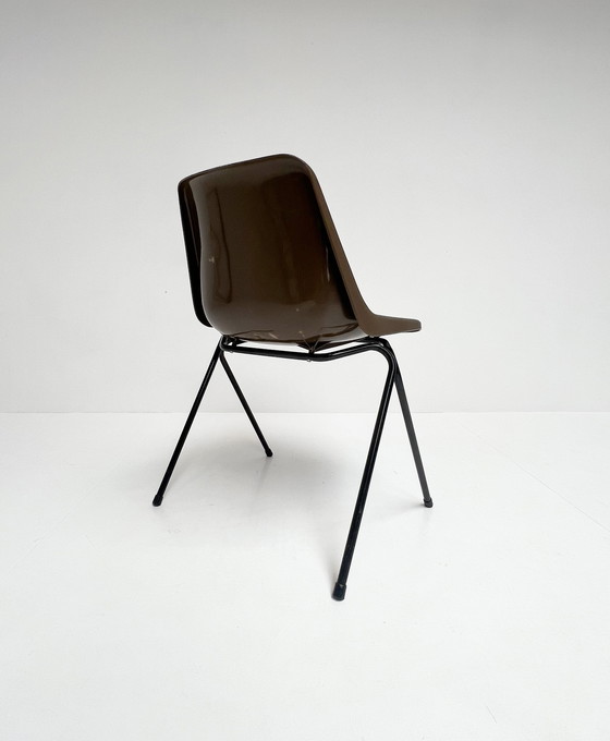 Image 1 of Satz von 6 Polyprop-Stühlen von Robin Day, 1960er Jahre