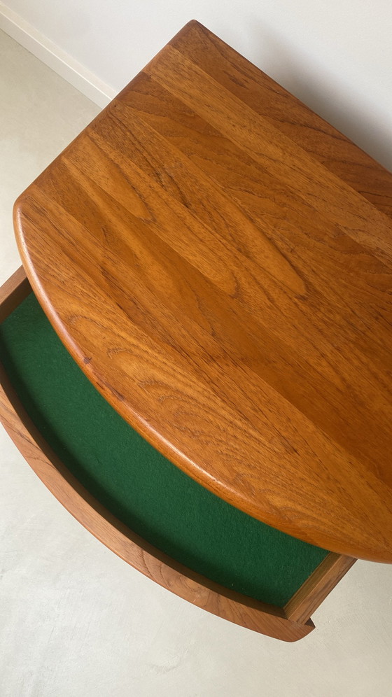 Image 1 of Table d'appoint vintage danoise en bois par Salling stolefabrik