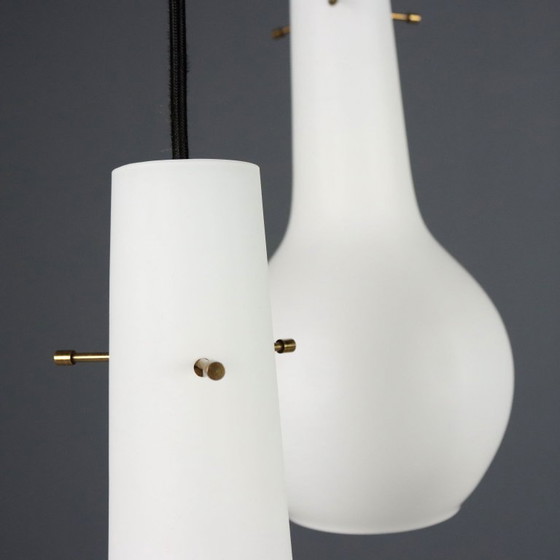 Lampada a Tre Luci Anni '60 – Lampade a sospensione, Glass (photo 9 of 10)