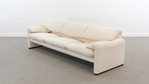 Cassina Maralunga 3-Seat Sofa in White