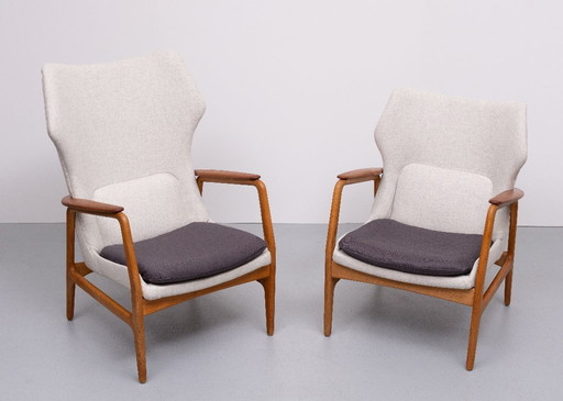 Arnold Madsen y Henry Schubell, par de sillones orejeros Bovenkamp Holanda 1960