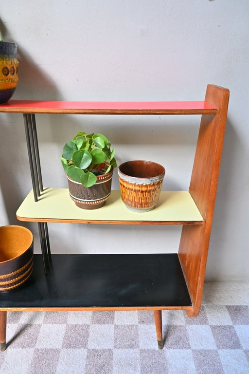 Table à plantes/armoire à plantes 70's Formica