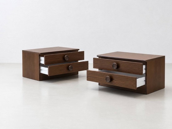 2 Mid-Century Nightstands, 1970s – Wood (photo 6 of 13)