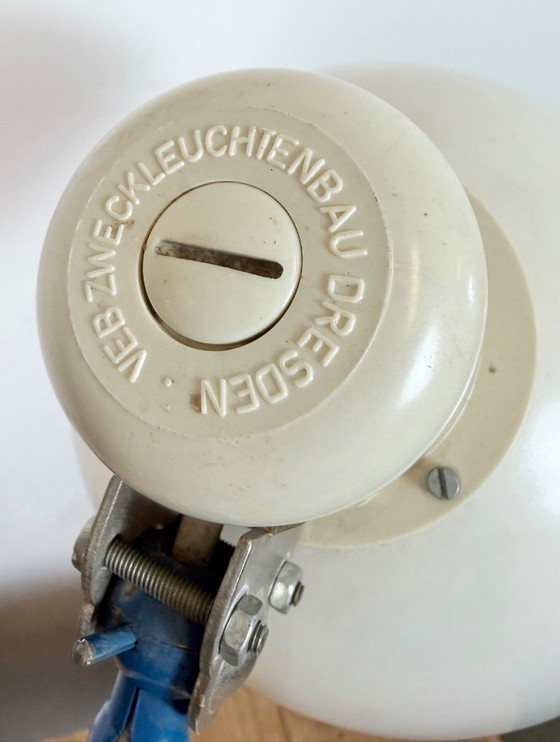 Image 1 of Industrial East German Scissor Lamp from VEB Zweckleuchtenbau Dresden, 1950s