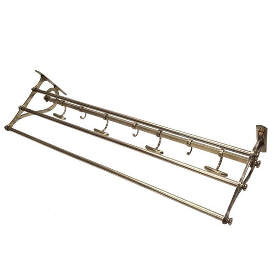 Image 1 of Antieke messing trein kapstok