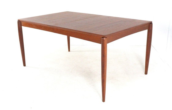 Image 1 of H.W. Klein for Bramin rectangular extendable dining table XL vintage Danish design