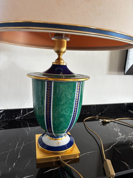 Vintage Table Lamp – Porcelain, Gold (photo 4 of 10)