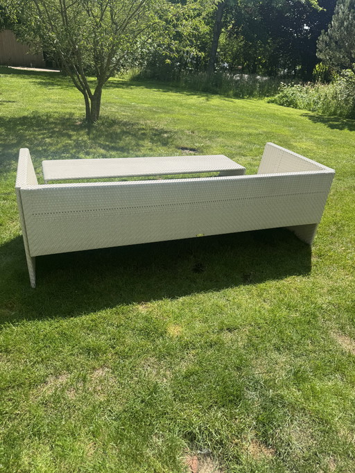 Dedon outdoor bank met voetenbank 