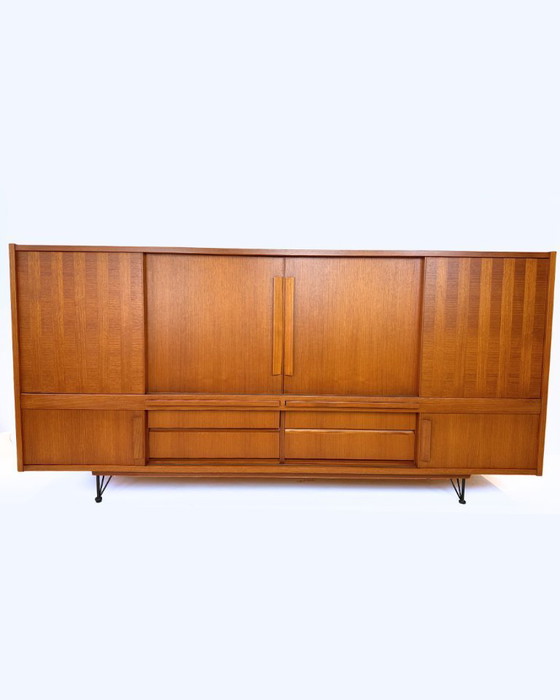 Image 1 of Deense vintage teakhouten dressoir uit de jaren 60 — Professioneel gerestaureerd