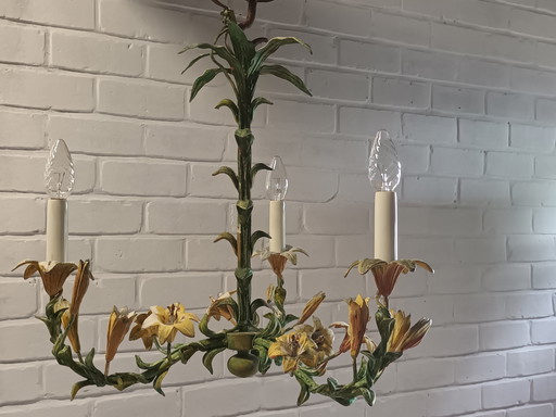 Lustre avec fleurs