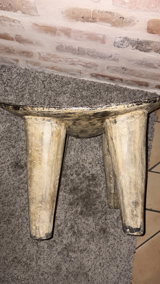 Image 1 of Tabouret Senoufo vintage, en bois, Afrique