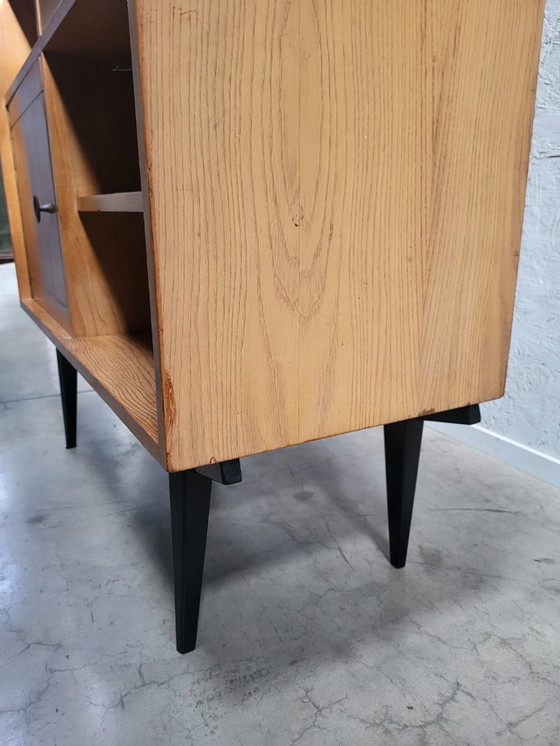 Image 1 of Vitrine haute vintage – années 1950/60 – style moderne du milieu du siècle