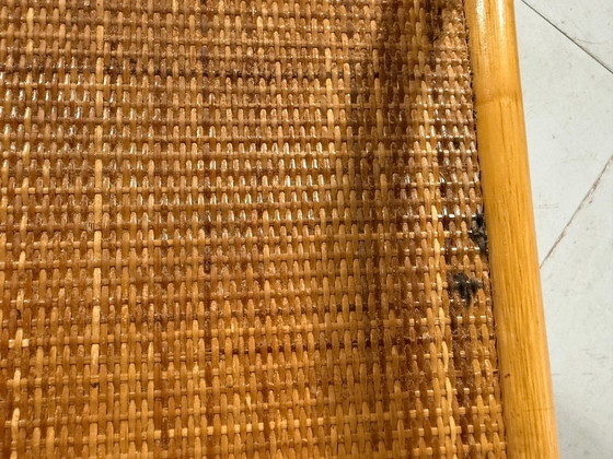 Image 1 of Rotan ladekast nachtkastje 1980's