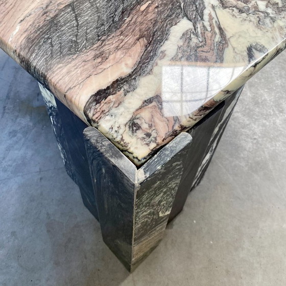 Image 1 of Italienischer Marmor Mid Century Couchtisch "Eye"