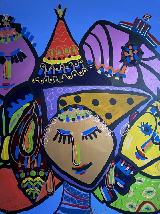 Josien Broeren Painting Bali – Paintings & Drawings, Canvas (photo 2 of 7)
