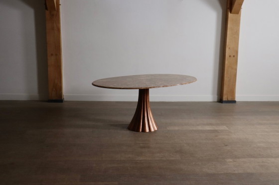 Oval Onyx Marble Dining Table By Angelo Mangiarotti, Italy, 1970s – Iron, Vintage (photo 9 of 14)