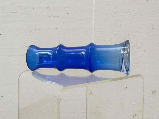 Image 1 of Cobalt blue glass vase in space age style, 1970s