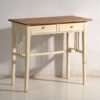 Antieke tafel met twee laden van grenenhout – Centraal-Europa, circa 1910 – Bijzettafels, Porcelain, Rustic (photo 9 of 40)