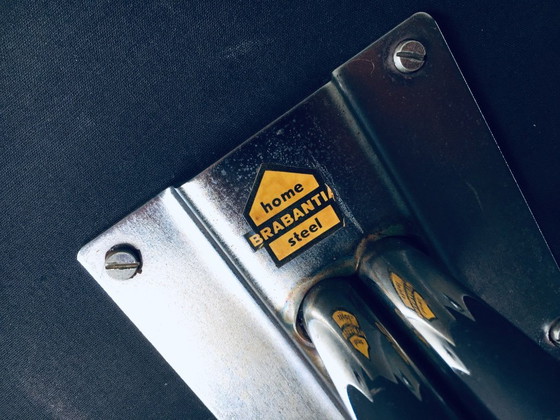 Image 1 of Brabantia Home Steel 3er-Set Esszimmerstühle, Niederlande, 1970er