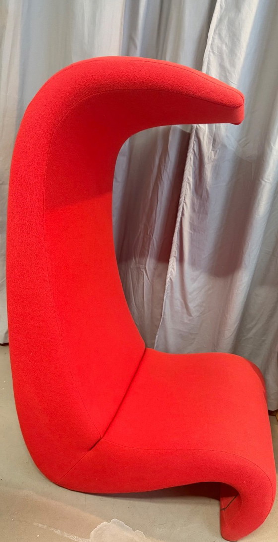 Rode Amoebe loungestoel met hoge rugleuning, ontworpen door Verner Panton voor Vitra. – Loveseats, Other (photo 3 of 6)