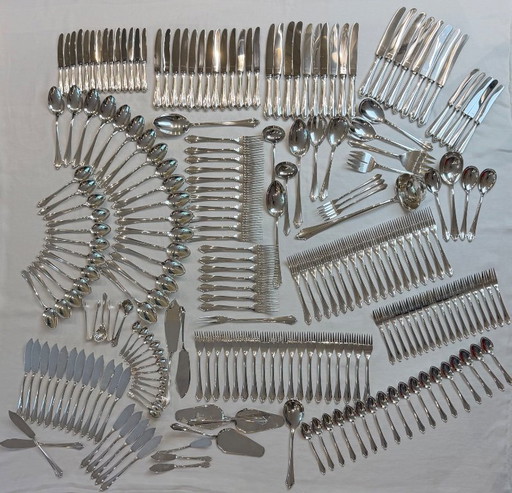Zeldzame BSF Friederike bestekset – 235 stuks – 800 zilver – servies, Silver