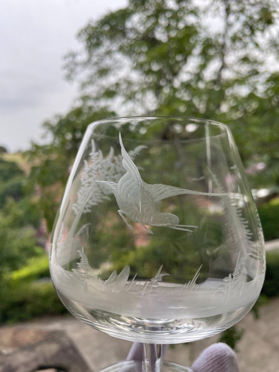 Lot de 6 verres à cognac de collection, en cristal vintage. – WMF, Verres et carafes, Glass (photo 5 of 7)