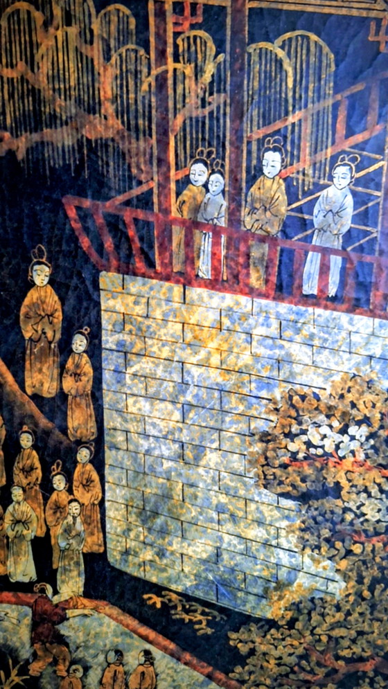 Image 1 of Chinese Coromandel lacquer panels late Qing period – set of three.