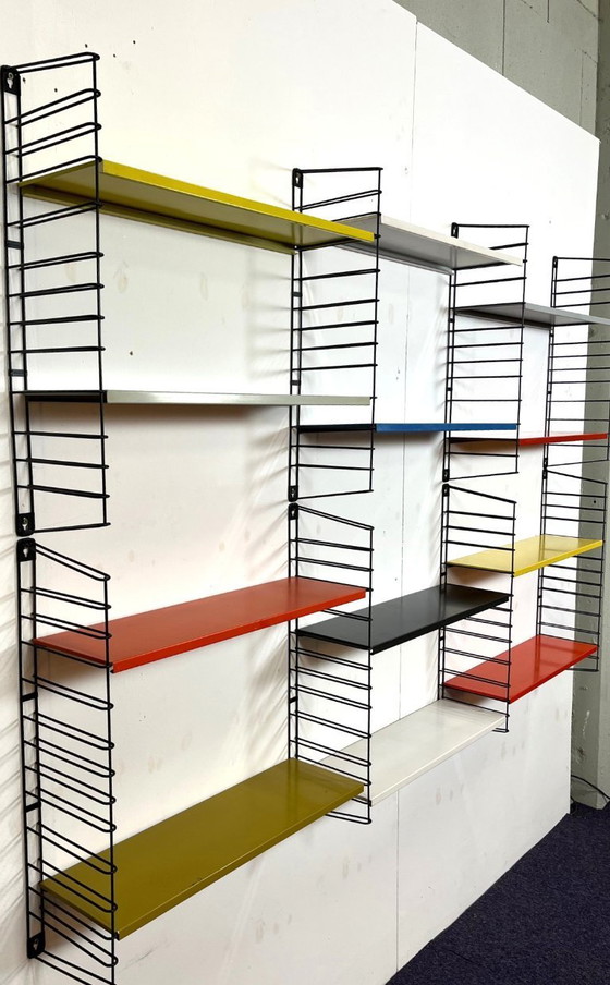 Image 1 of Étagère murale modulaire en métal, conçue par A. Dekker pour Tomado, années 1960