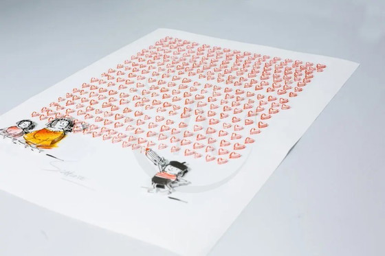 Image 1 of Schlote, Wilhelm - Heart wall - 3D construction - signed by hand