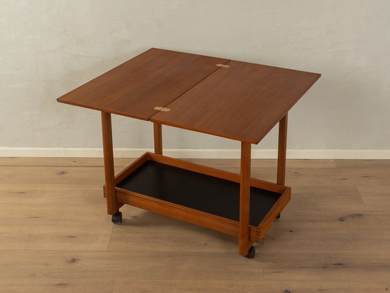 Image 1 of 60s uitschuifbare serveerwagen