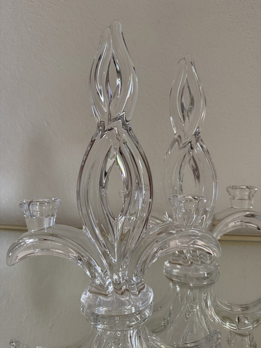 Crystal candlestick Vannes 60's