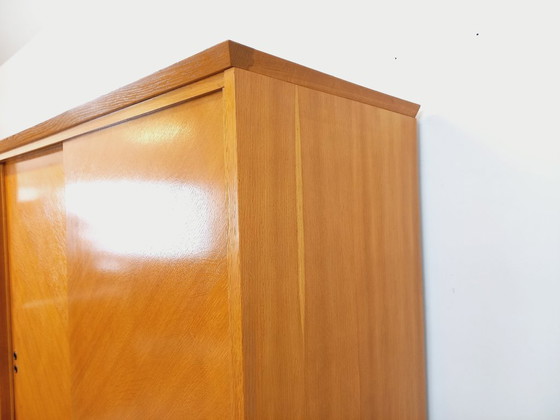 Image 1 of Vintage oak wardrobe from the 1960s