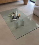 Mesa de centro de cristal