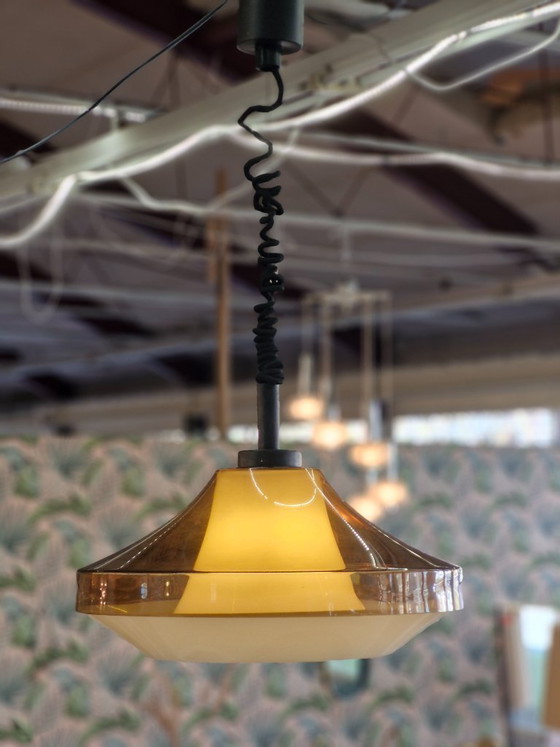 Image 1 of Vintage space age pendant lamp from the 1970s