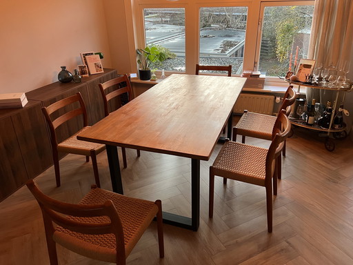 6 Niels Otto Møller stoelen modèle 84 état parfait 