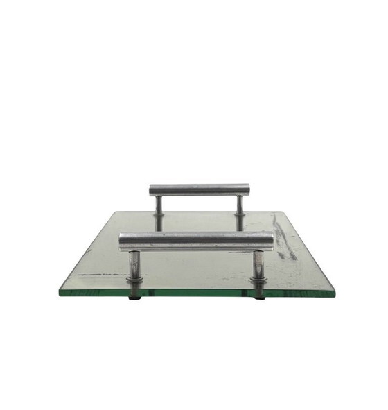 Image 1 of Modernist mirrored tray, France 1960