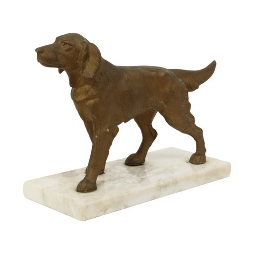 Art Deco Dog on Marble Base
