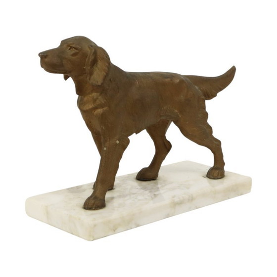 Image 1 of Art Deco Dog on Marble Base