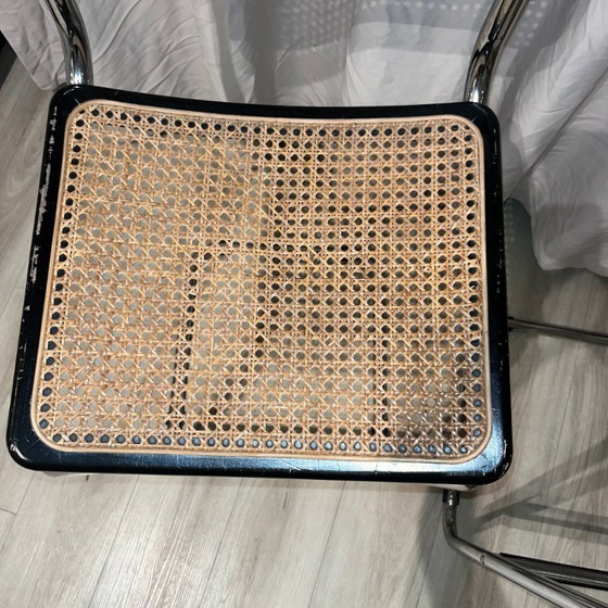 Image 1 of Coppia di sgabelli da bar in stile S32, ispirati a Marcel Breuer, anni '70