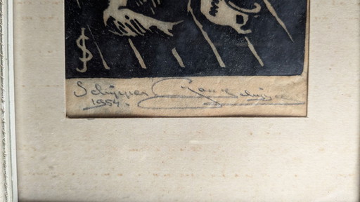 Gravure sur bois "Skipper"